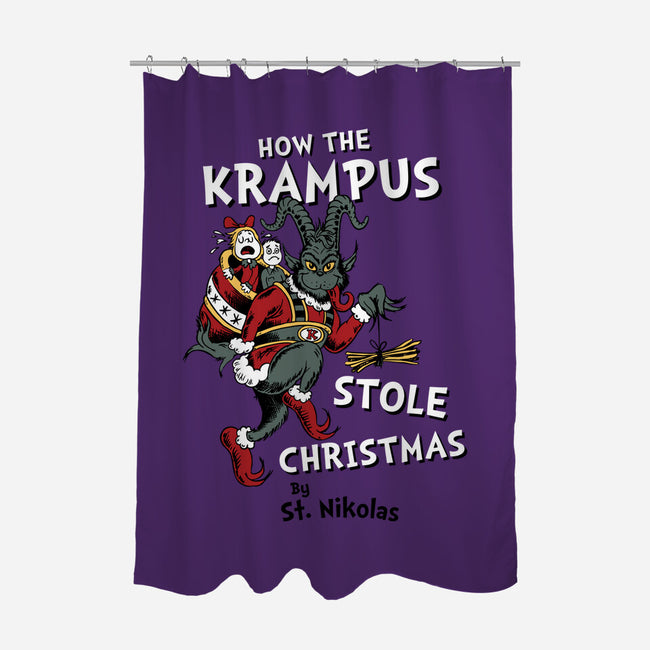 How The Krampus Stole Christmas-none polyester shower curtain-Nemons