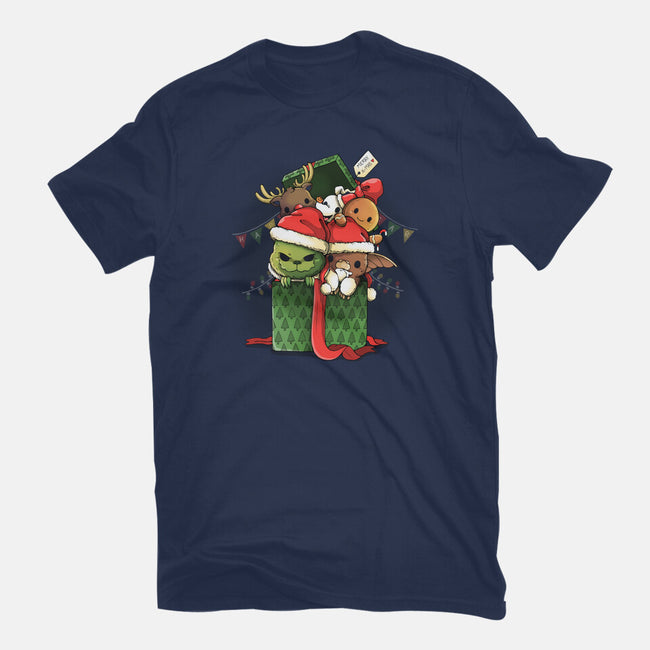 Merry Pet Xmas-womens basic tee-Vallina84