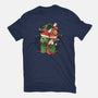 Merry Pet Xmas-womens fitted tee-Vallina84