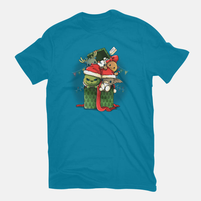 Merry Pet Xmas-womens basic tee-Vallina84