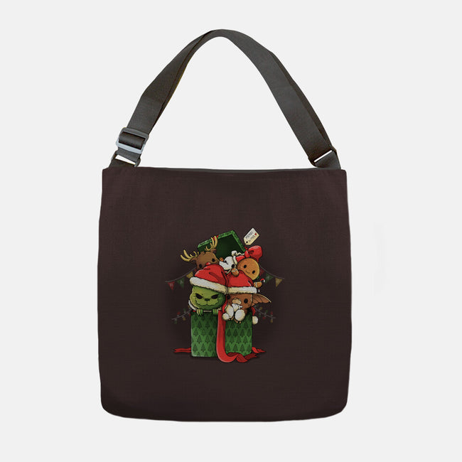 Merry Pet Xmas-none adjustable tote bag-Vallina84