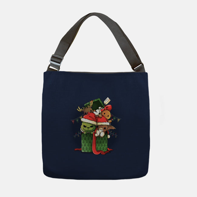 Merry Pet Xmas-none adjustable tote bag-Vallina84