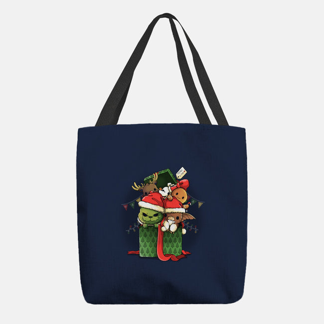 Merry Pet Xmas-none basic tote bag-Vallina84
