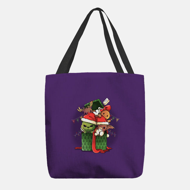 Merry Pet Xmas-none basic tote bag-Vallina84