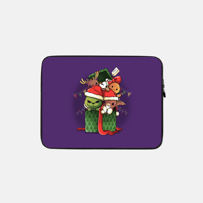 Merry Pet Xmas-none zippered laptop sleeve-Vallina84