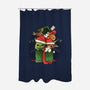 Merry Pet Xmas-none polyester shower curtain-Vallina84