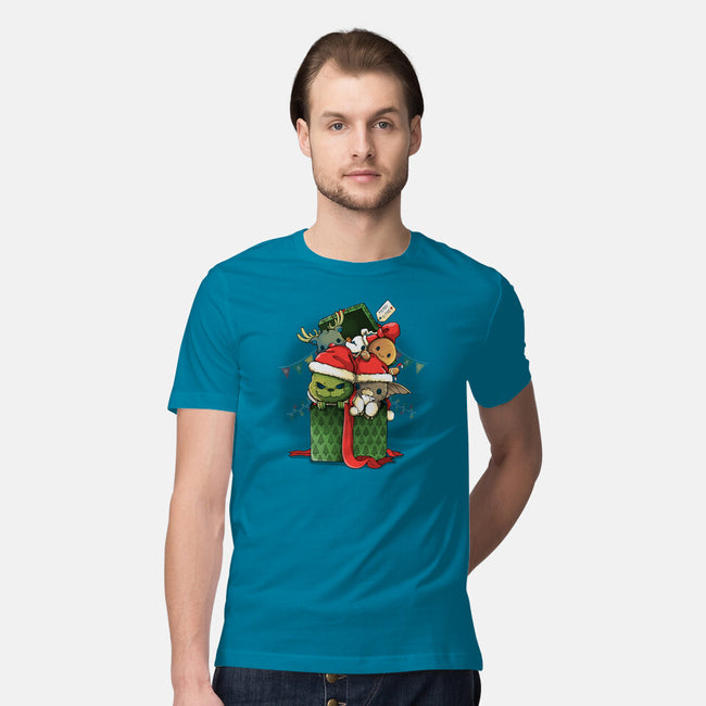 Merry Pet Xmas-mens premium tee-Vallina84