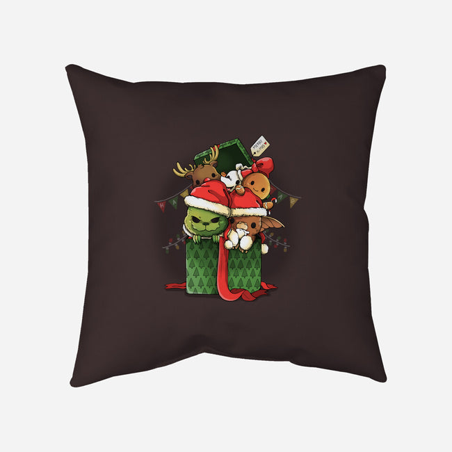 Merry Pet Xmas-none removable cover throw pillow-Vallina84