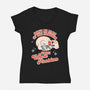 Don't Be Part Of The Problem-womens v-neck tee-RoboMega