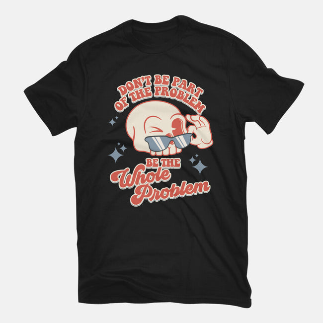 Don't Be Part Of The Problem-womens fitted tee-RoboMega