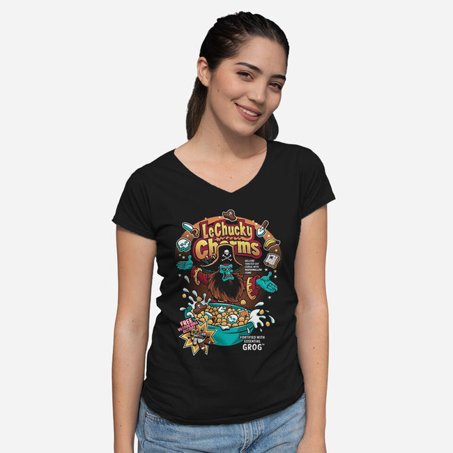 LeChucky Charms-womens v-neck tee-Nemons