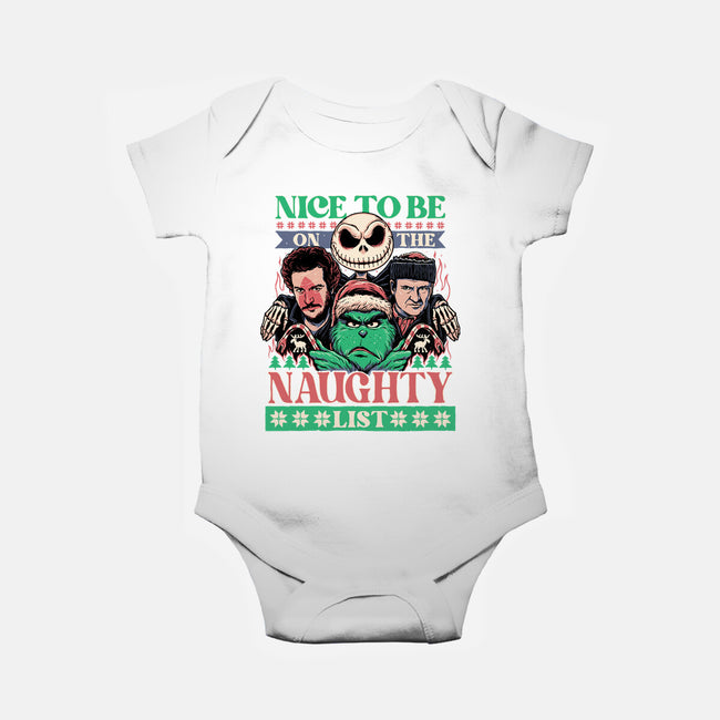 Naughty List Club-baby basic onesie-momma_gorilla