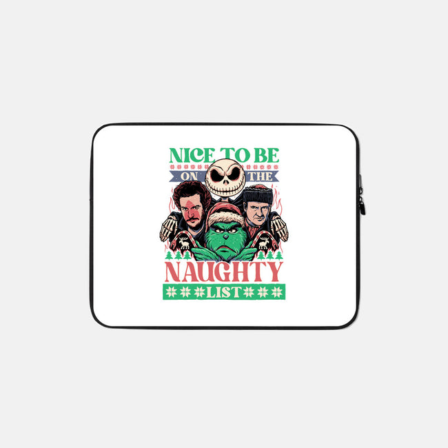 Naughty List Club-none zippered laptop sleeve-momma_gorilla