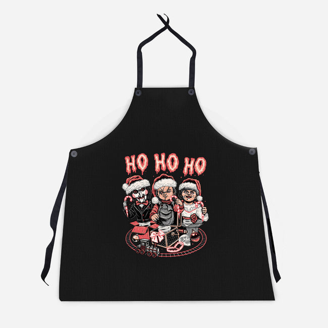 Christmas Dolls-unisex kitchen apron-momma_gorilla