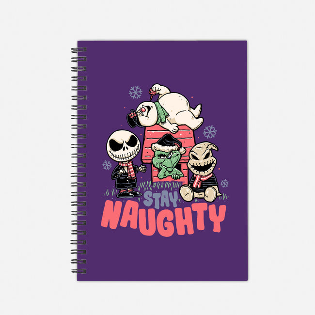 Stay Naughty-none dot grid notebook-momma_gorilla