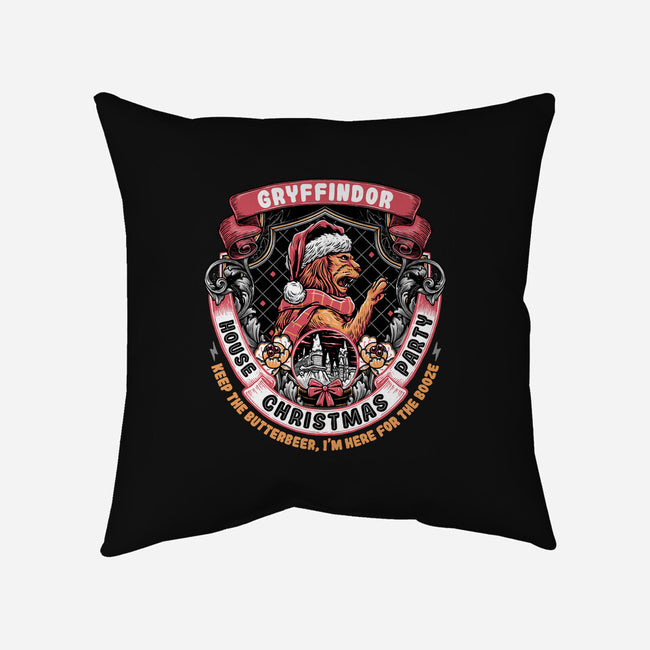 Holidays At The Gryffindor House-none removable cover throw pillow-glitchygorilla