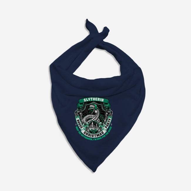 Holidays At The Slytherin House-dog bandana pet collar-glitchygorilla