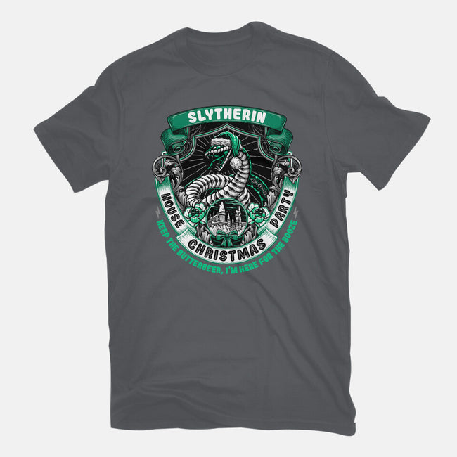 Holidays At The Slytherin House-mens heavyweight tee-glitchygorilla