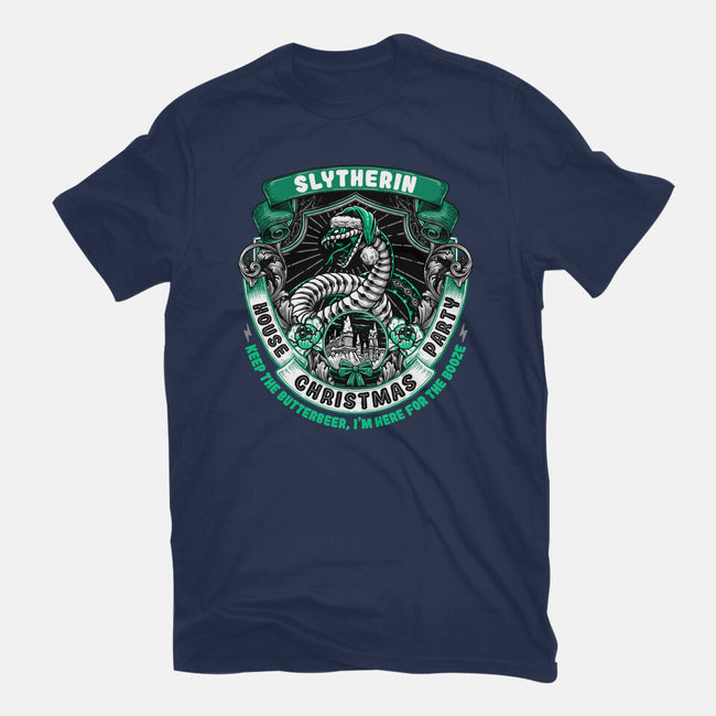 Holidays At The Slytherin House-womens basic tee-glitchygorilla