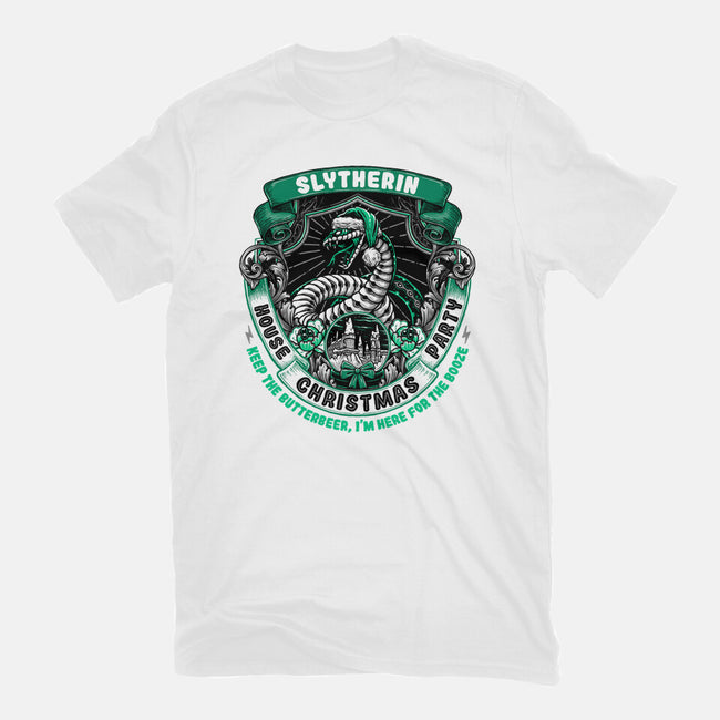 Holidays At The Slytherin House-mens heavyweight tee-glitchygorilla