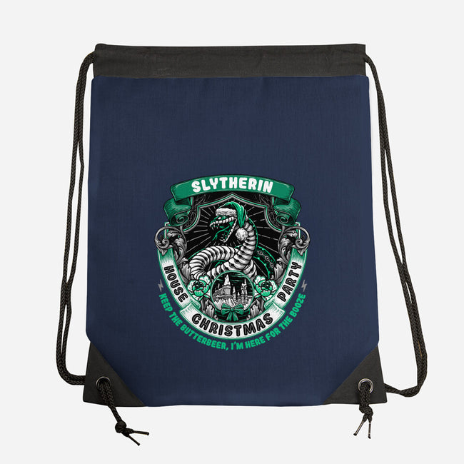 Holidays At The Slytherin House-none drawstring bag-glitchygorilla