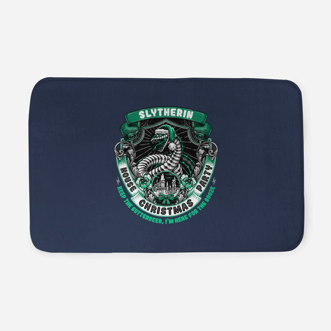 Holidays At The Slytherin House-none memory foam bath mat-glitchygorilla