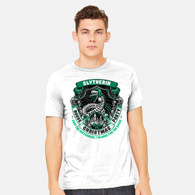 Holidays At The Slytherin House-mens heavyweight tee-glitchygorilla