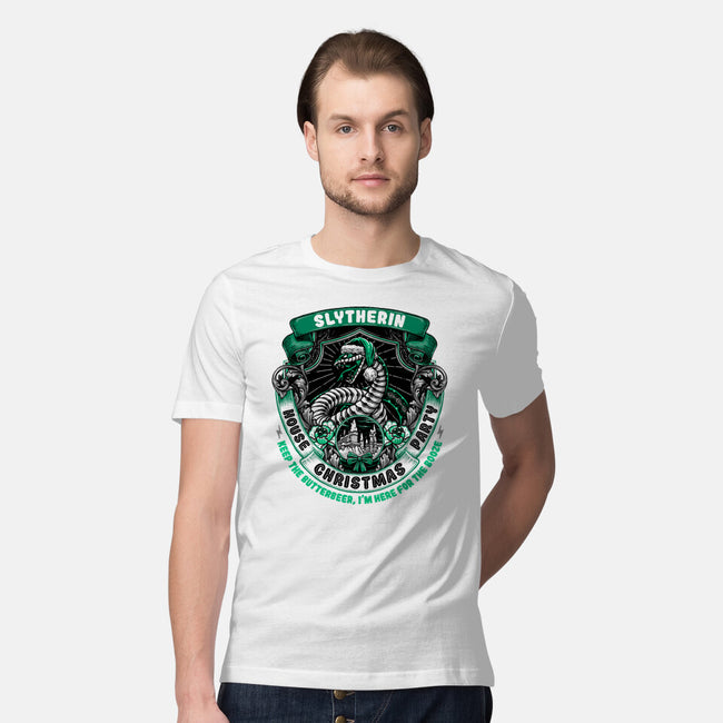 Holidays At The Slytherin House-mens premium tee-glitchygorilla