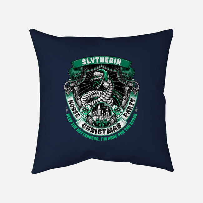 Holidays At The Slytherin House-none removable cover w insert throw pillow-glitchygorilla