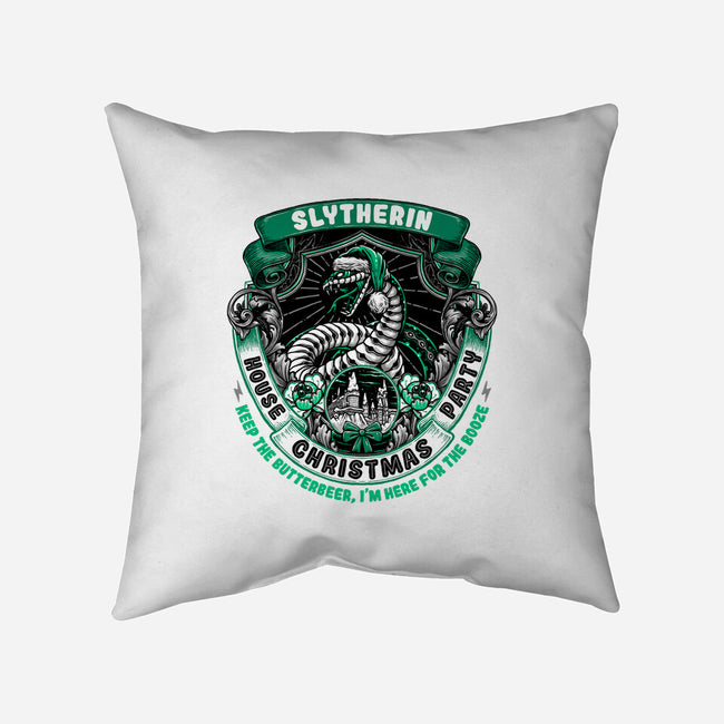 Holidays At The Slytherin House-none removable cover w insert throw pillow-glitchygorilla