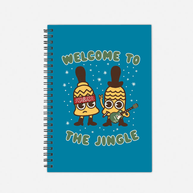 Welcome To The Jingle-none dot grid notebook-Weird & Punderful