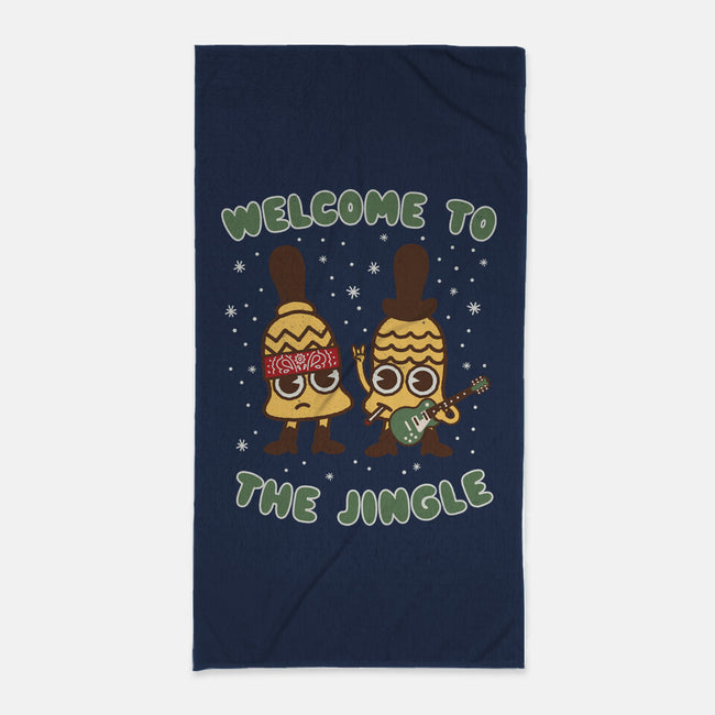 Welcome To The Jingle-none beach towel-Weird & Punderful