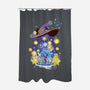 The Astrologer-none polyester shower curtain-SwensonaDesigns