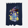 The Astrologer-none polyester shower curtain-SwensonaDesigns