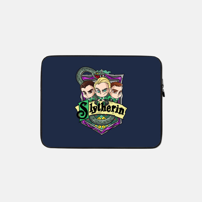 Chibi Slytherin-none zippered laptop sleeve-Nihon Bunka