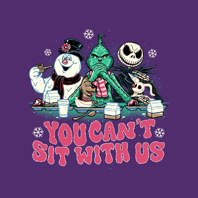 You Can't Sit With Us-none fleece blanket-momma_gorilla