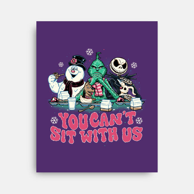 You Can't Sit With Us-none stretched canvas-momma_gorilla