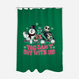 You Can't Sit With Us-none polyester shower curtain-momma_gorilla