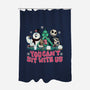 You Can't Sit With Us-none polyester shower curtain-momma_gorilla