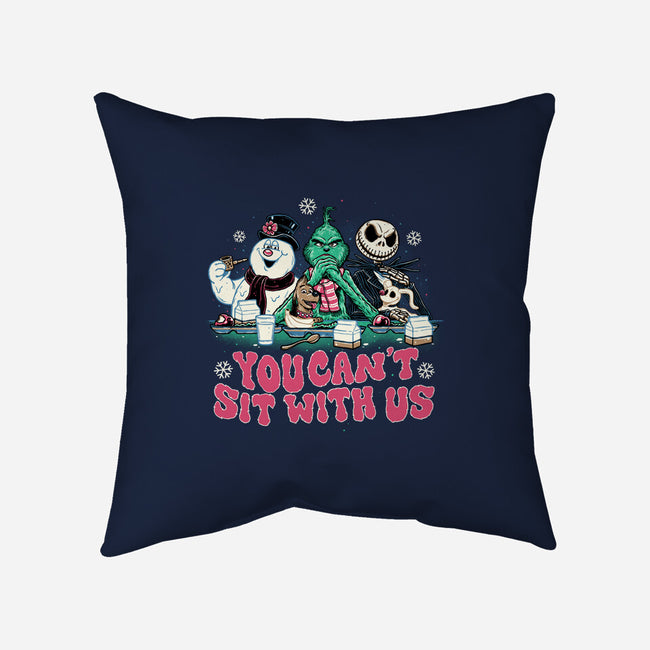 You Can't Sit With Us-none removable cover w insert throw pillow-momma_gorilla
