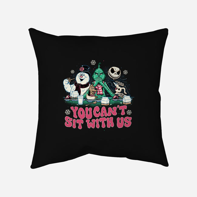 You Can't Sit With Us-none removable cover throw pillow-momma_gorilla