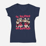We Wear Red-womens v-neck tee-momma_gorilla