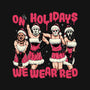We Wear Red-womens off shoulder sweatshirt-momma_gorilla