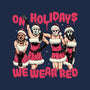 We Wear Red-none beach towel-momma_gorilla