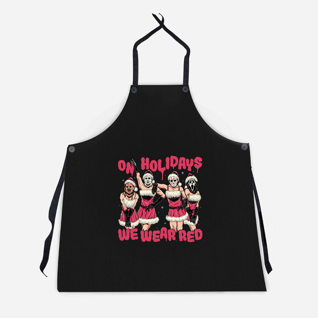 We Wear Red-unisex kitchen apron-momma_gorilla