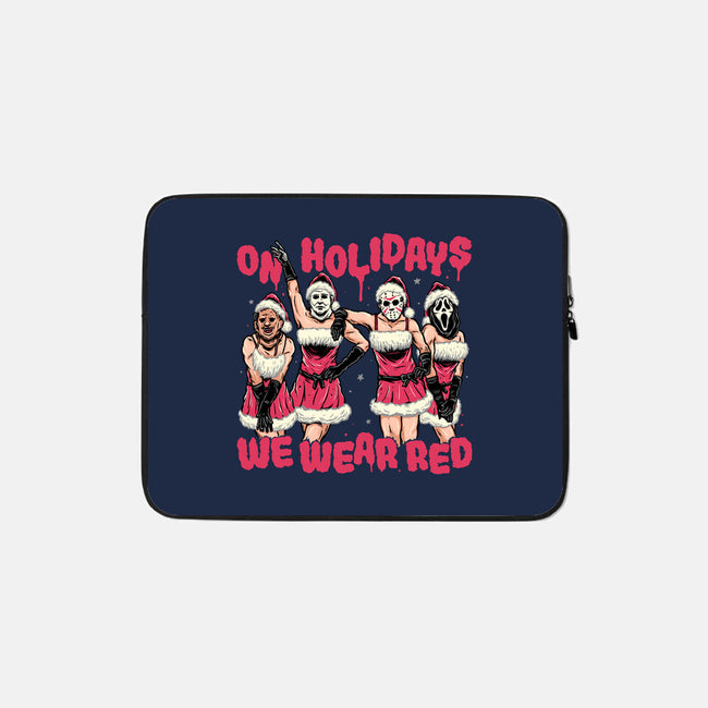 We Wear Red-none zippered laptop sleeve-momma_gorilla