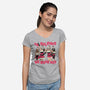 We Wear Red-womens v-neck tee-momma_gorilla