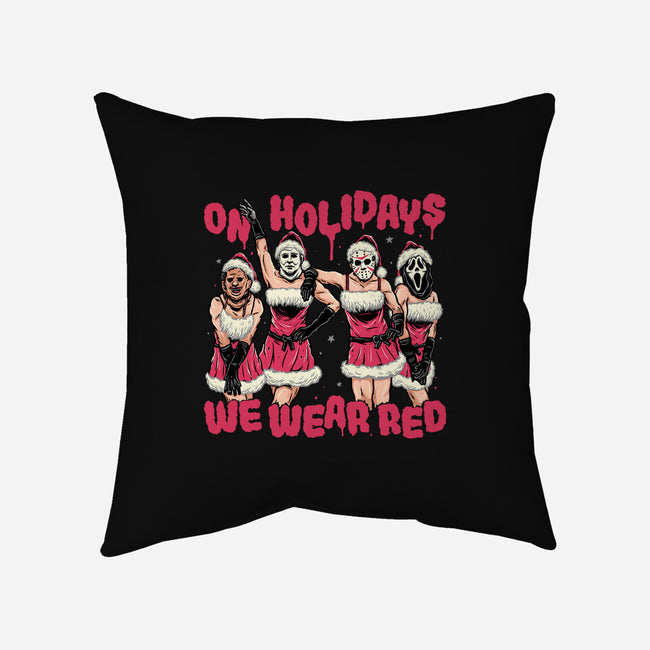 We Wear Red-none removable cover w insert throw pillow-momma_gorilla