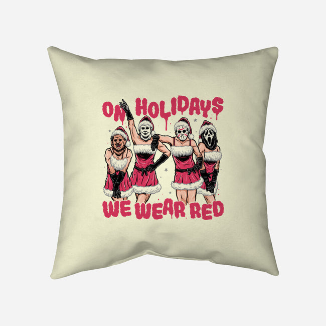 We Wear Red-none removable cover w insert throw pillow-momma_gorilla