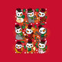 Snowman Animals-cat basic pet tank-Vallina84